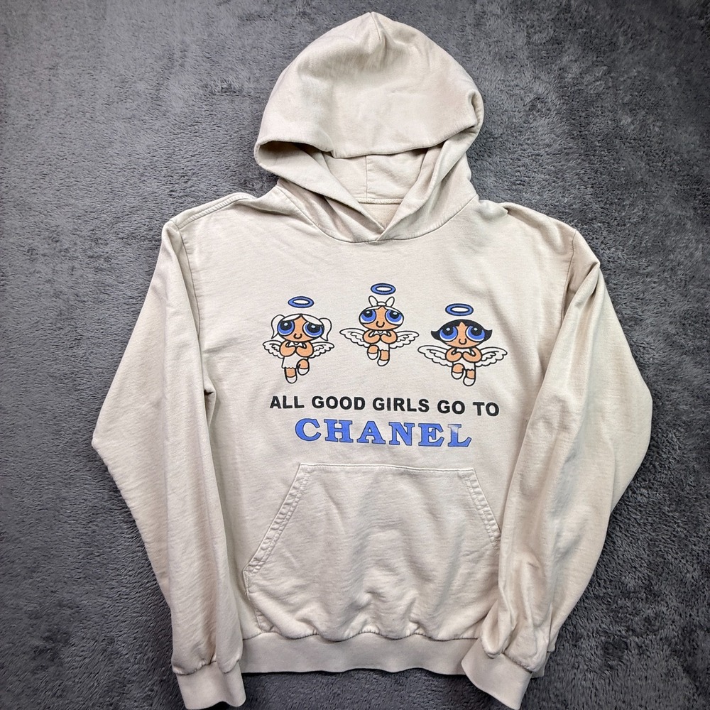 Mega Yacht Hoodie Pullover Powerpuff Girl Graphic Oversized Rare M USA Made